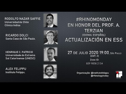 RHINOMONDAY - 27/07/20: Actualización en FESS - R.Nazar Saffie, R. Dolci, H. Patrício, A. Felippu