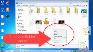 New Folder Option Missing Windows 7 Solved [100% Working How To Tutorial Video]