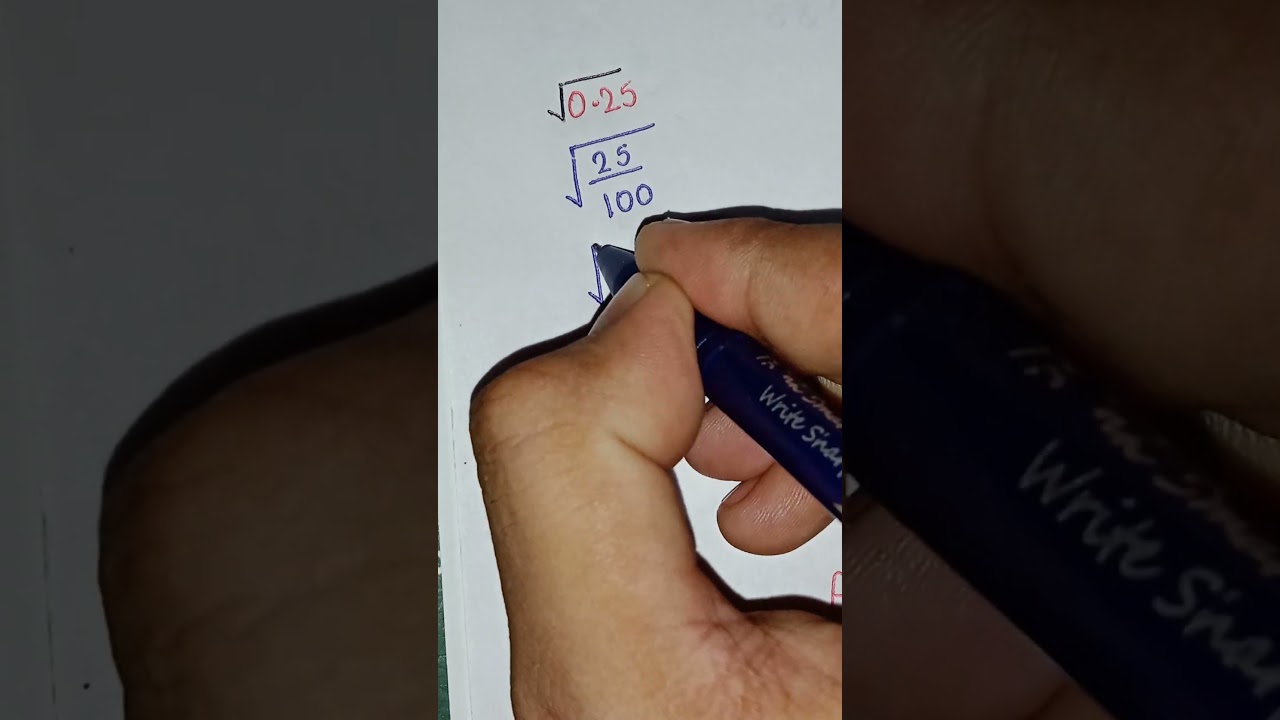 √0.25 = ? | #short | #youtubeshorts | #learning