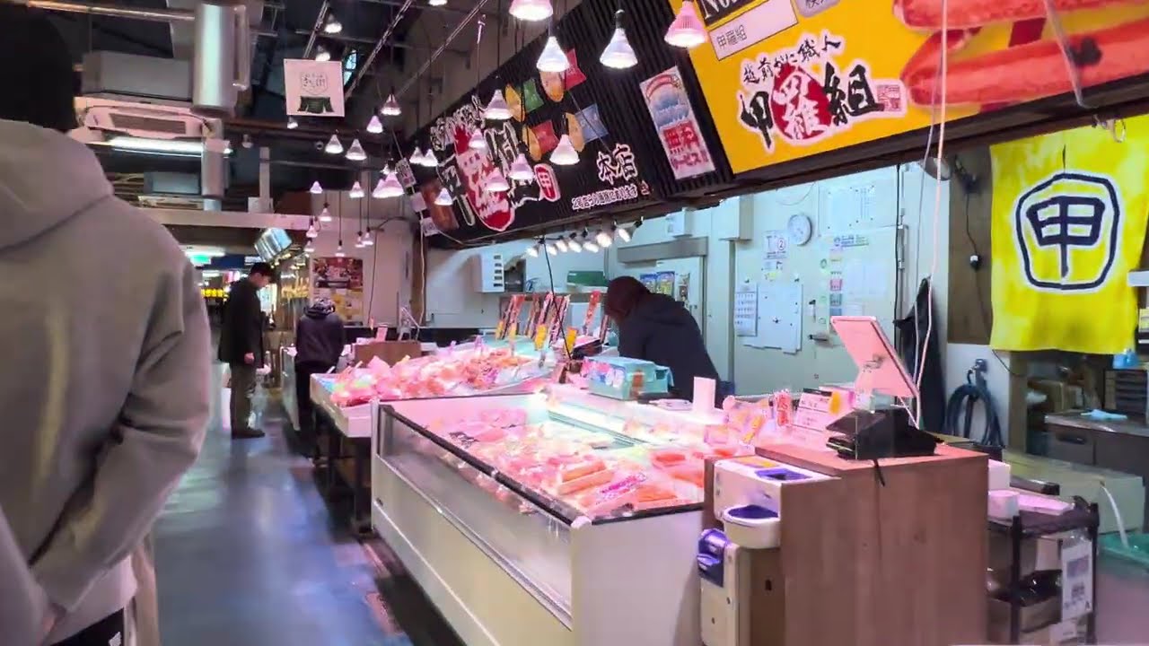 越前ガニを買いに行きたくなる動画　4K