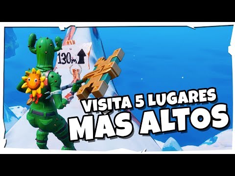 visita las 5 cinco elevaciones mas altas de la isla fortnite battle royale - zonas altas de la isla fortnite