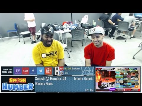 Smash @ Humber #4 - Blacktwins (Luigi) vs Yoh (Cloud, Mario) - Smash 4 Winners Finals