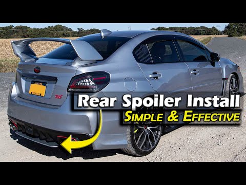 How to Install Rear Under Spoiler | STI Body Kit |