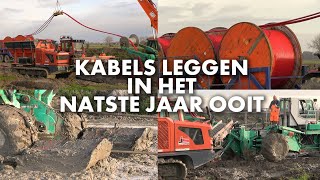 Kabels leggen in het natste najaar ooit