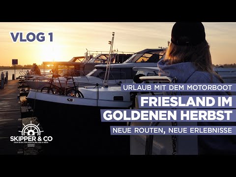Motorboat holiday - Friesland (NL) in golden autumn - VLOG 1