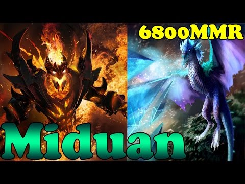 Dota 2 - Miduan 6800 MMR Plays Shadow Fiend And Winter Wyvern - Ranked Match Gameplay!