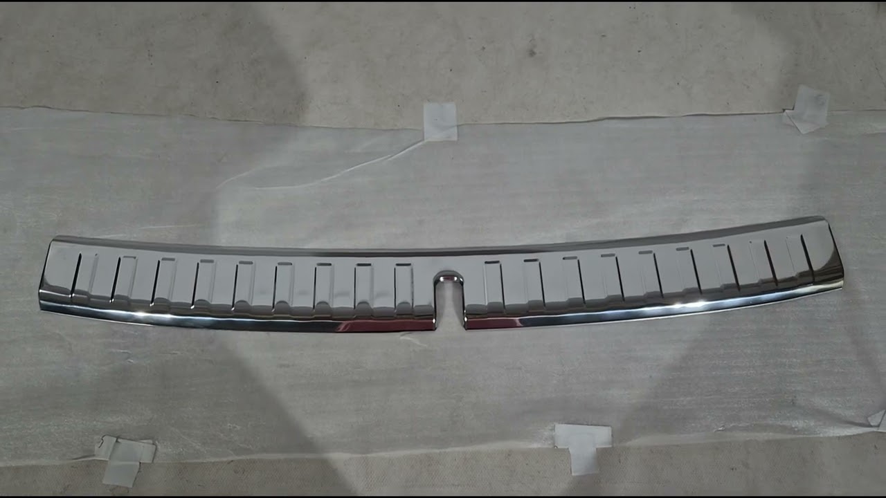 Накладка на задний бампер Carmos (2024+, нержавейка, глянец) Video 1