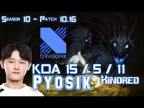 DRX Pyosik KINDRED vs GRAVES Jungle - Patch 10.16 KR Ranked