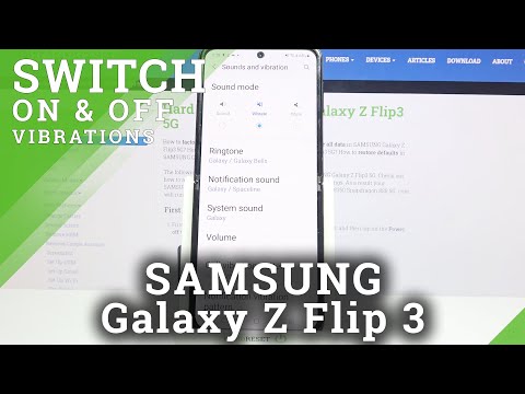 How to Open Vibration Settings on SAMSUNG Galaxy Z Flip 3 – Enter Vibration Options