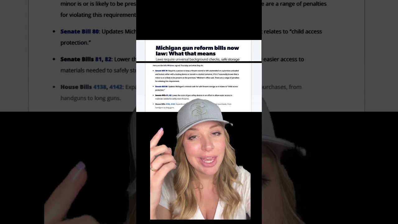 BREAKING: Whitmer signs gun control into Law! #shortsvideo #shorts