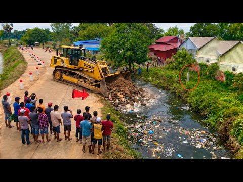 +First Start Perfect New Project!! Complete100% Delete Small Pond By Mini Dozer D31 & Dump Truck 8T