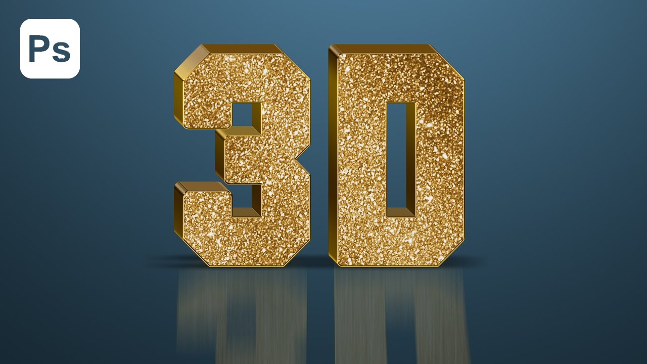 3D Gold Typography - Photoshop Tutorial - video 3