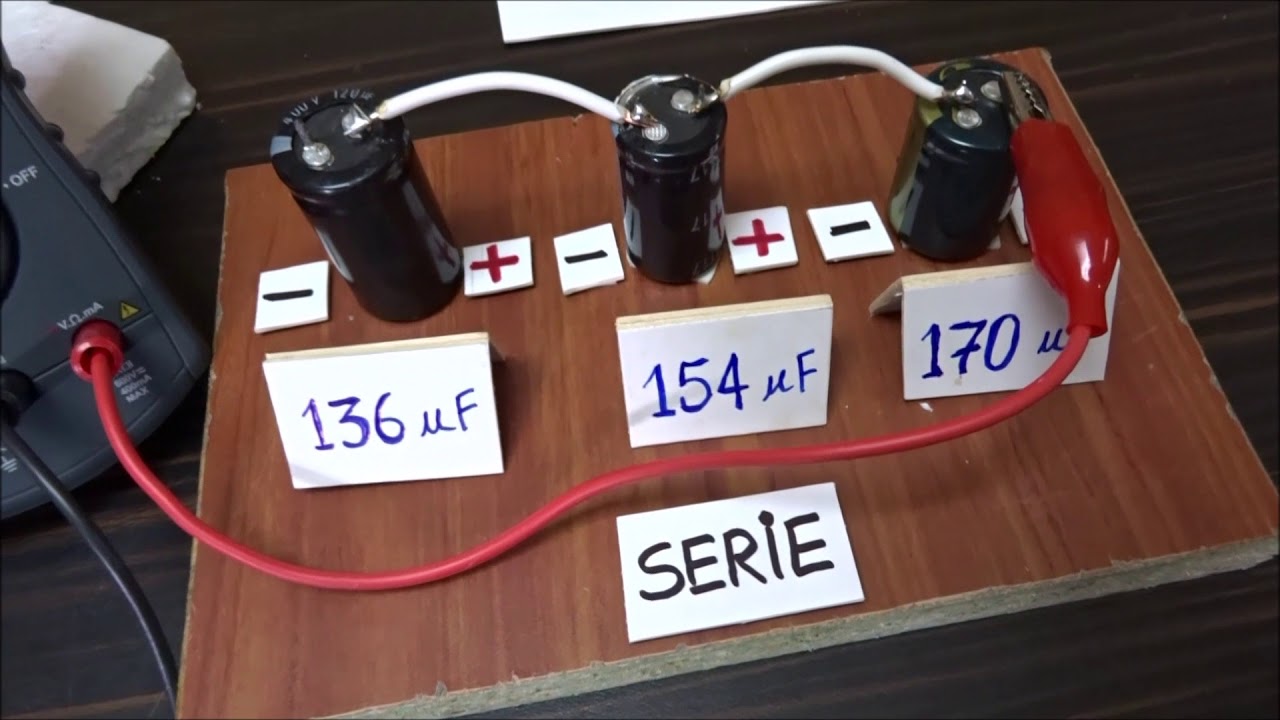 CAPACITORES SERIE-PARALELO. La CAPACITANCIA.
