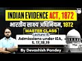 Indian Evidence Act, Admissions Section 17, 18, 19 | StudyIQ Judiciary