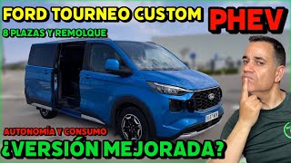 IMPROVED VERSION? 2025 FORD TOURNEO CUSTOM PHEV 8-Seater with Trailer, MOTORK TEST