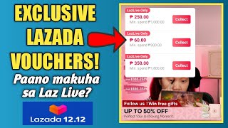LAZADA 12.12 SALE - PAANO MAKAKUHA NG EXCLUSIVE VOUCHERS AND DEALS IN LAZADA LIVE - ADD TO CART NA!