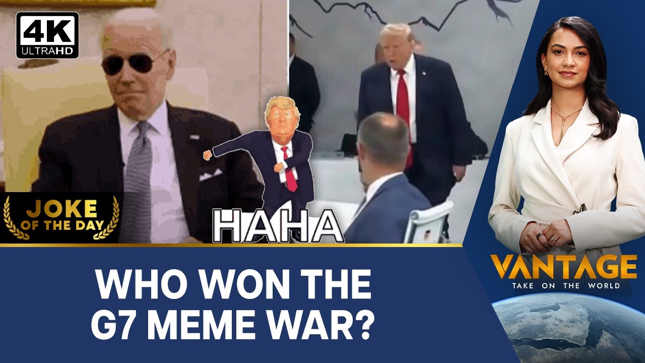 G7 Summit: Internet Memes Compare Biden and Trump's Leadership Postures | Vantage on Firstpost