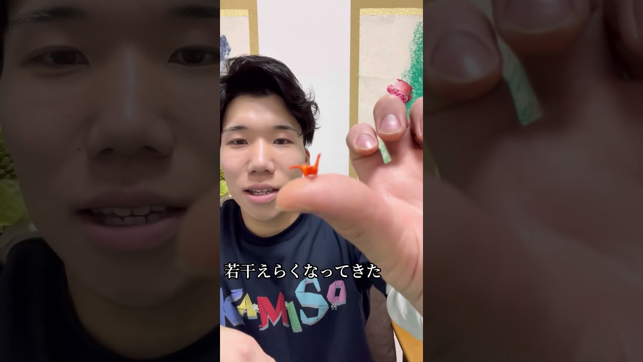 ミニ折り鶴チャレンジ！#折り紙 #origami #折り紙チャレンジ