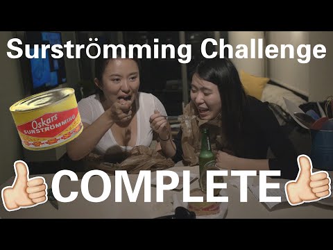 Asians Try Surstromming