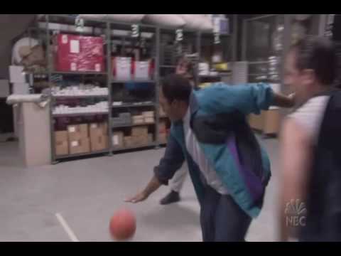 The Office Stanley Playing Basketball