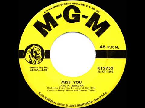 1959 Jaye P. Morgan - Miss You