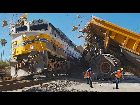 Most Unbelievable Train Moments Caught on Camera - Best Of Month #98