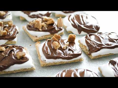 gooey hazelnut s'mores, no heat required!