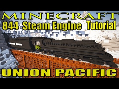 MINECRAFT / HYTALE : Train Tutorial : Steam Locomotive - Union Pacific 844 TUTORIAL