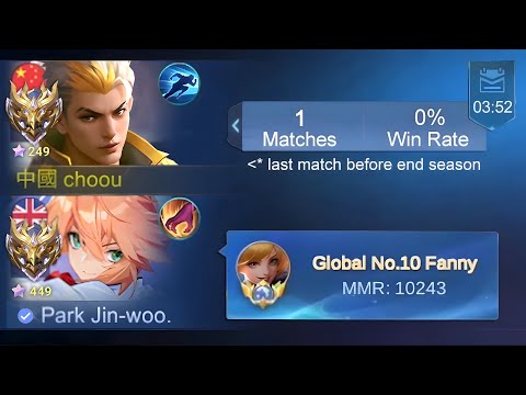 PRANK NUB CHOU LAST MATCH BEFORE END SEASON (then i show my real winrate ????) - Mobile Legends