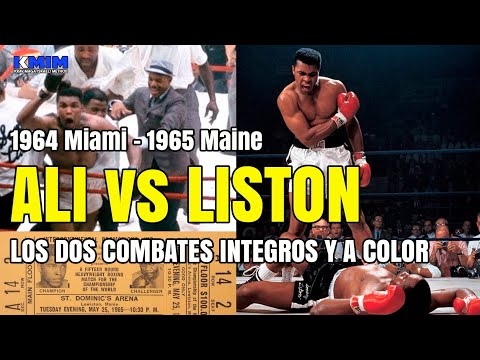 Muhammad Ali vs Sonny Liston 1 y 2 (1964 Miami - 1965 Maine)🥊🥊