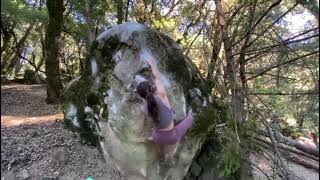 Video thumbnail of Sloper Arete, V7. Castle Rock State Park