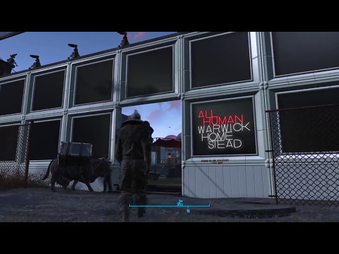 Fallout 4 - Warwick Homestead _ TOUR _ ALL HUMAN _ 100% Happiness _ Lore Accurate Build