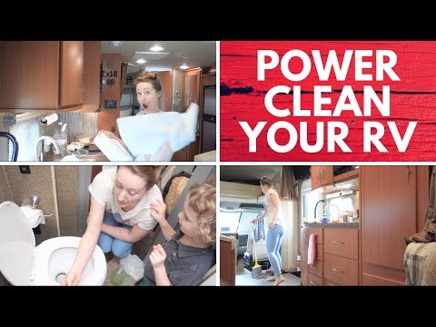 Speed Clean The RV | Travel Power Clean | Video