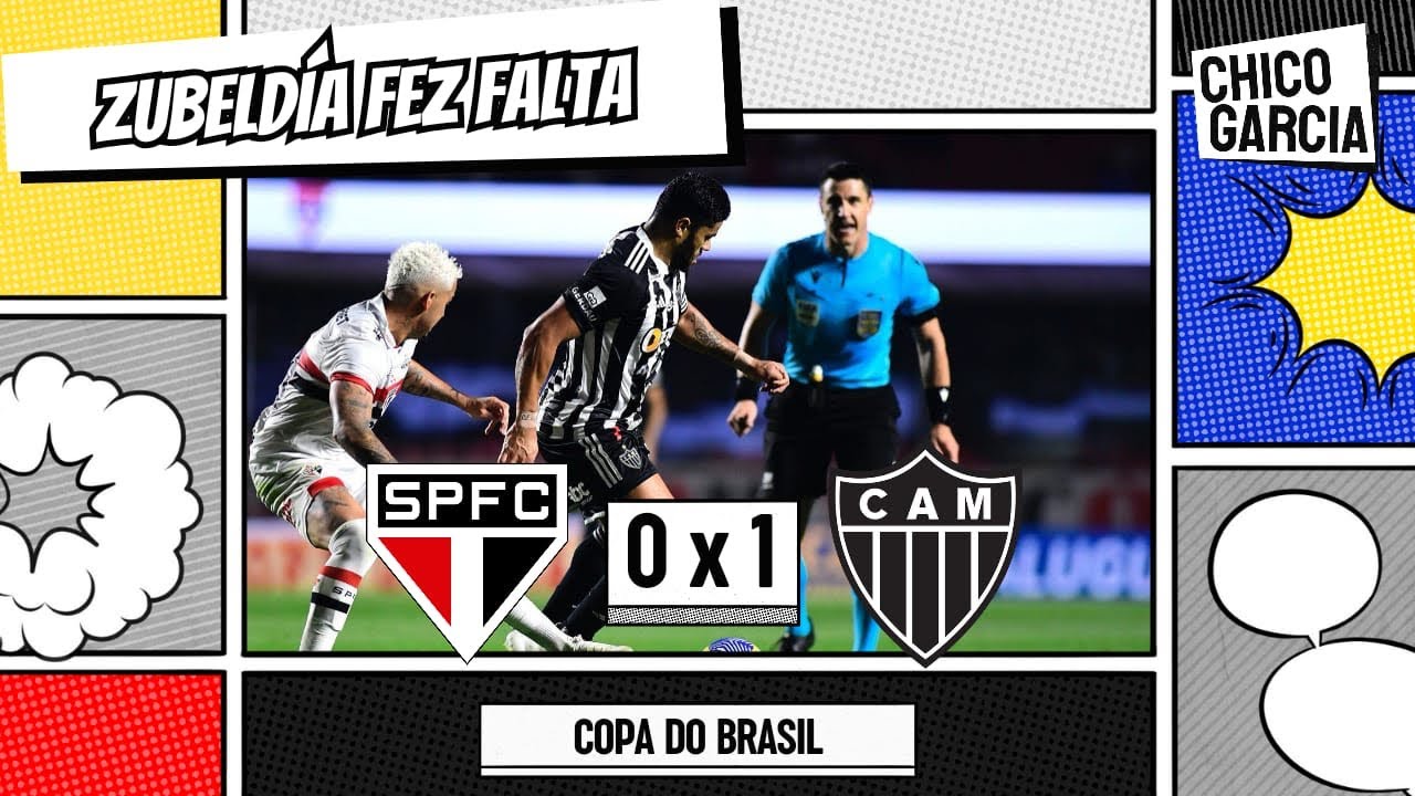SPFC 0 X 1 ATLÉTICO MG: LUCAS PERDE A BOLA DO JOGO, LUCIANO VAI MAL E BATAGLIA APLICA O GOLPE FATAL