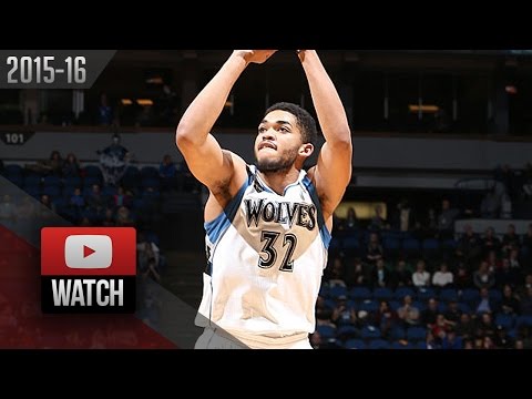 Karl-Anthony Towns Full Highlights vs Raptors (2016.02.10) - 35 Pts, 11 Reb, BEAST!