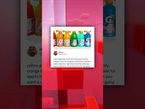 the definitive Gatorade tier list 🧃