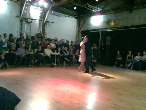  Dante Sanchez  and  Angelica Avalos  are  dancing  to  a  milonga