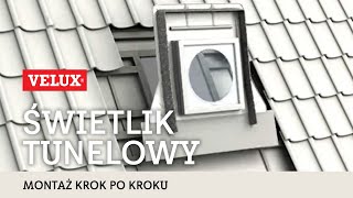 Świetlik tunelowy TCF 0010 do dachów płaskich, tunel elastyczny (Zdjęcie 1)