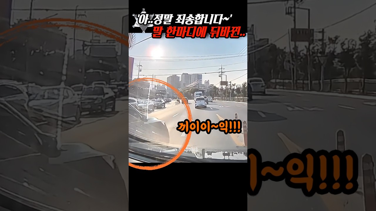 '아..정말 죄송합니다!' 급 끼어들던 녀석의 말 한마디에 상황이..