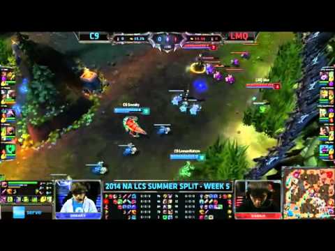 Cloud 9 vs LMQ | C9 vs LMQ | 2014 NA LCS Summer Split W5D2 G4 [HQ]