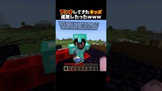 アンチしてきたキッズ成敗したったｗｗｗ #minecraft