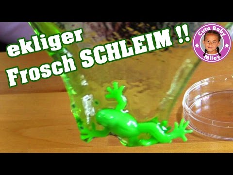 Ekliger FROSCH SCHLEIM mit Eiern im Test | Kaulquappen Slime | Spielzeug für Kinder