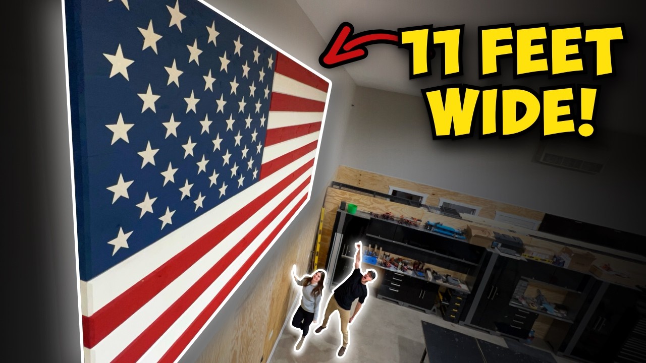 We built a MASSIVE AMERICAN FLAG!