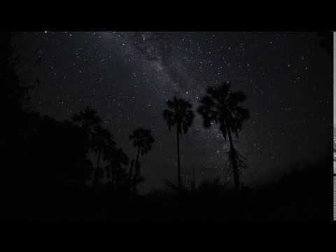 Timelapse of the Milky Way galaxy revolving due to the Earth's rotation