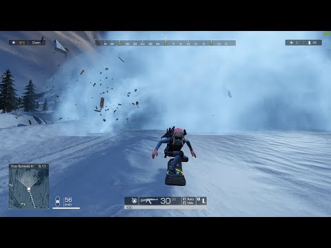 Ring of Elysium - Escaping The Avalanche on Snowboard