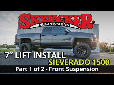 How to Install 7" Truck Lift Pt 1 - Ultimate Lift Guide - 2014-2018 Silverado & Sierra Skyjacker