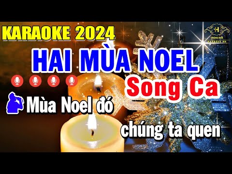 Hai Mùa Noel Karaoke Song Ca Nhạc Sống | Trọng Hiếu