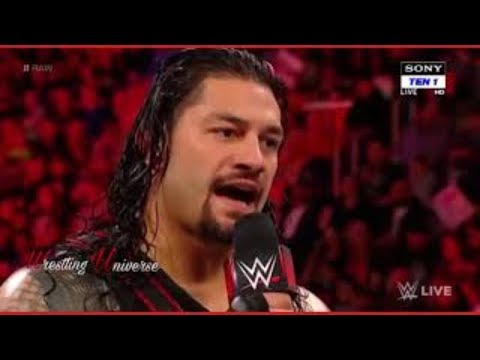 WWE RAW Highlights 3/12/18 Roman Reigns Is Furious About Brock Lesnar Not Showing Up On Raw -