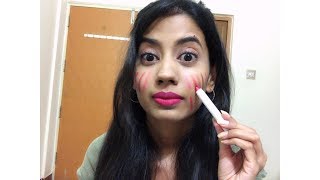 Rs 199 matte lip Crayons|Face Swatches LOL|