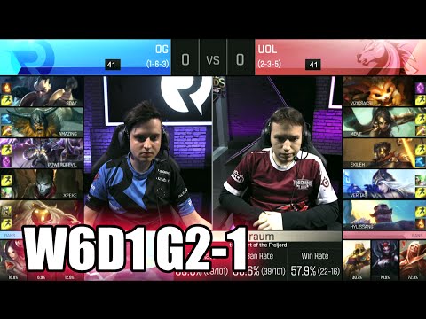 Origen vs Unicorns of Love | Game 1 S6 EU LCS Summer 2016 Week 6 Day 1 | OG vs UOL G1 W6D1 1080p